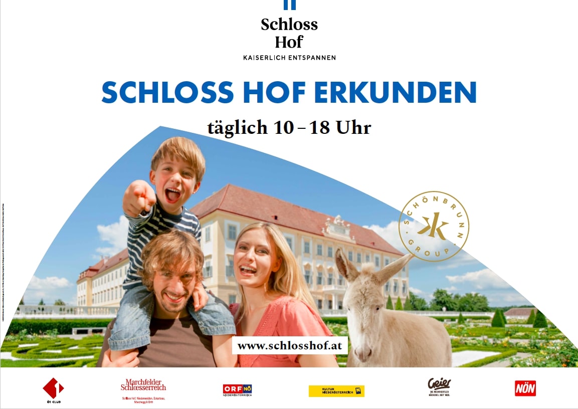Schloss Hof Hauptsujet "Erkunden"